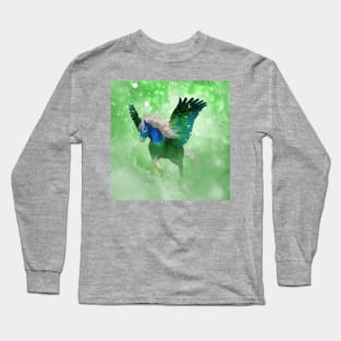 Wonderful pegasus in the sky Long Sleeve T-Shirt